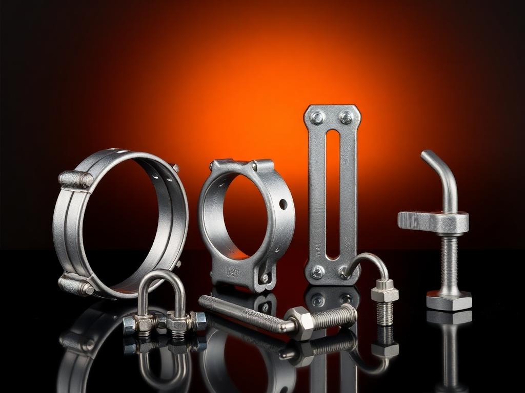 Pipe Clamps, U-Bolts & Supports - MS Products for industrial B2B sourcing in Ahmedabad - Metallix