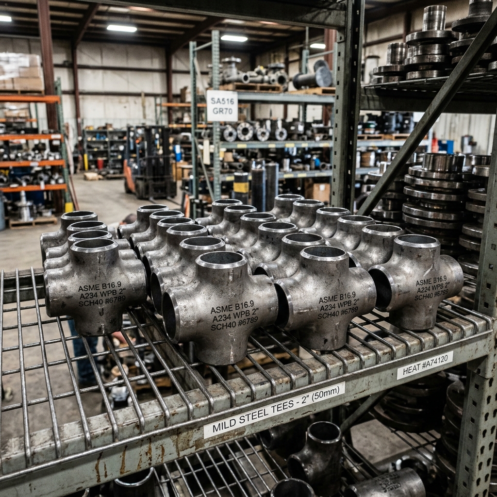MS Tees (Equal & Reducing) - MS Products for industrial B2B sourcing in Ahmedabad - Metallix